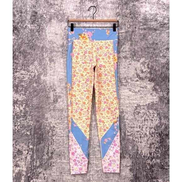 LoveShackFancy x Bandier Leggings Small Womens Carnation Floral - Picture 1 of 6